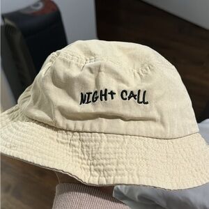 Night Call Beige Bucket Hat